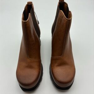 Sorel Women’s Joan of Arctic Wedge III Chelsea Boots, Hazelnut Brown, 6.5